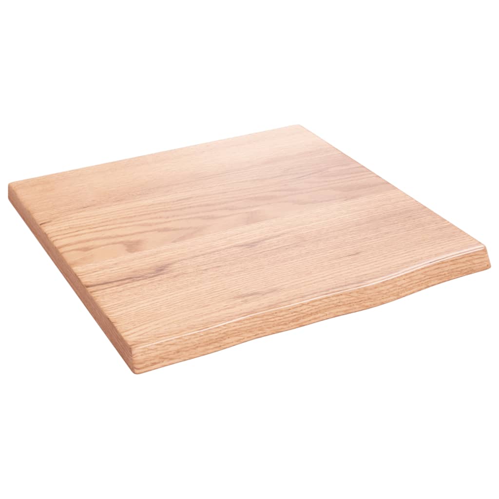 Vidaxx-Waschtischplatte 40x40x2, behandeltes Massivholz hellbraun