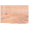 Vidaxx Waschtischplatte 60x40x (2-4) cm behandeltes Massivholz hellbraun