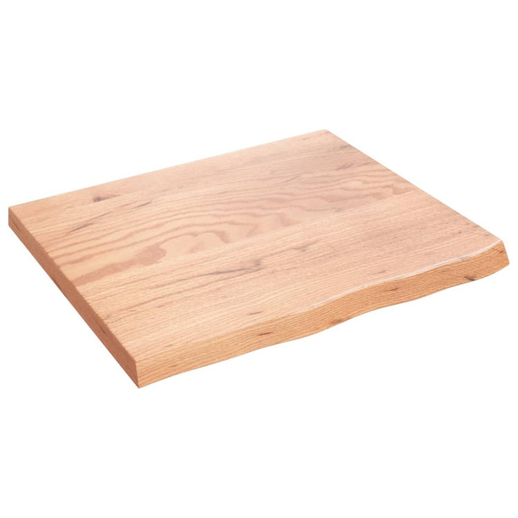 Vidaxx-Waschtischplatte 60x50x2, behandeltes Massivholz hellbraun