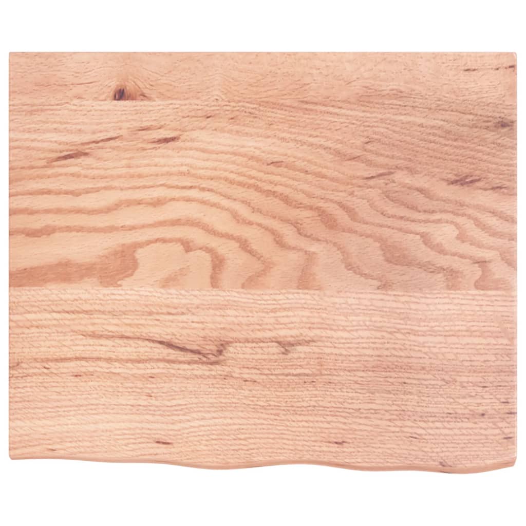 Vidaxx-Waschtischplatte 60x50x2, behandeltes Massivholz hellbraun