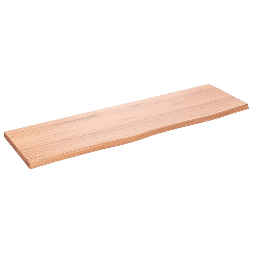 Vidaxl Waschtisch 100x30x2 cm behandeltes massives Holz hellbraun