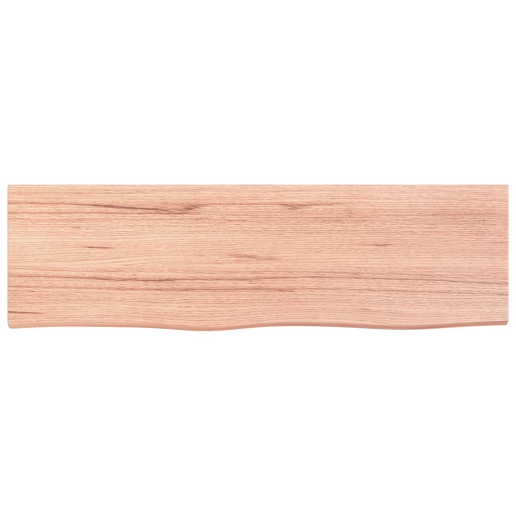 Vidaxl Waschtisch 100x30x2 cm behandeltes massives Holz hellbraun
