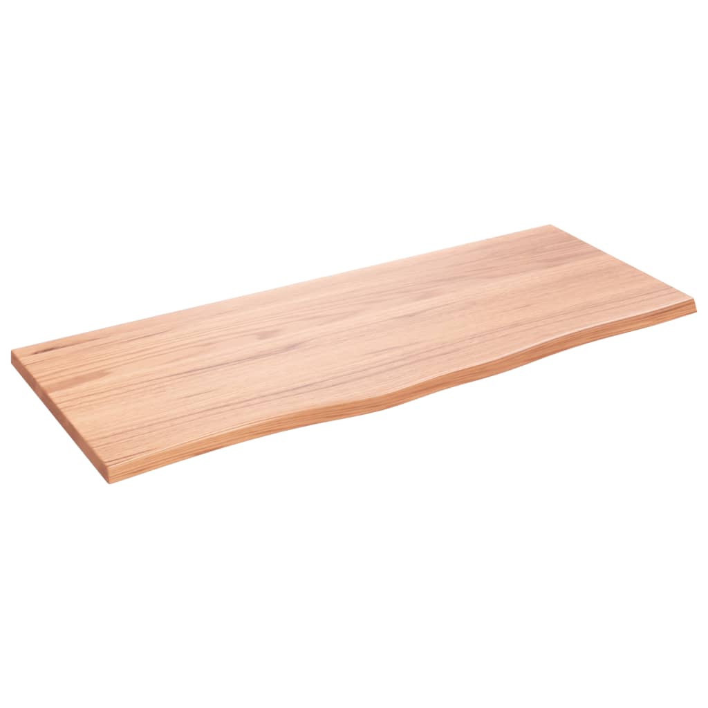 VIDAXL WASHBAIN TABELLE 100x40x2 behandeltes massives Holz hellbraun