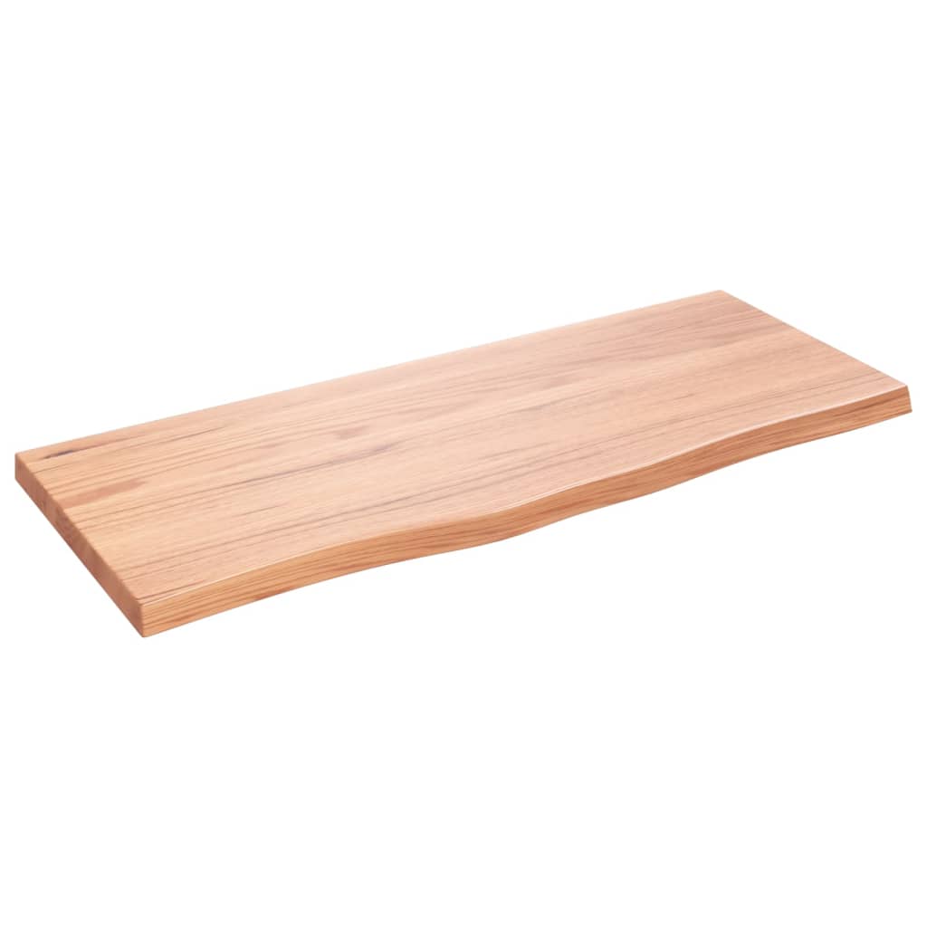 VIDAXL WASHBAIN TABELLE 100X40X (2-4) CM behandeltes massives Holz hellbraun