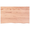 VIDAXL WASHBAIN TABELLE 100X60X (2-4) CM behandeltes massives Holz hellbraun