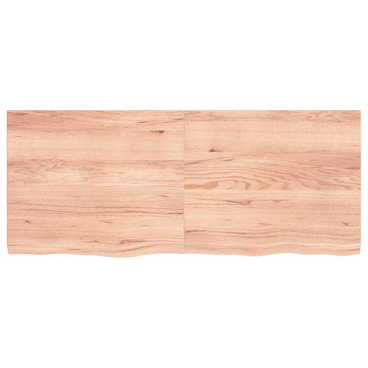 VIDAXL WASHBAIN-Blatt 120x50x (2-4) CM behandeltes massives Holz hellbraun