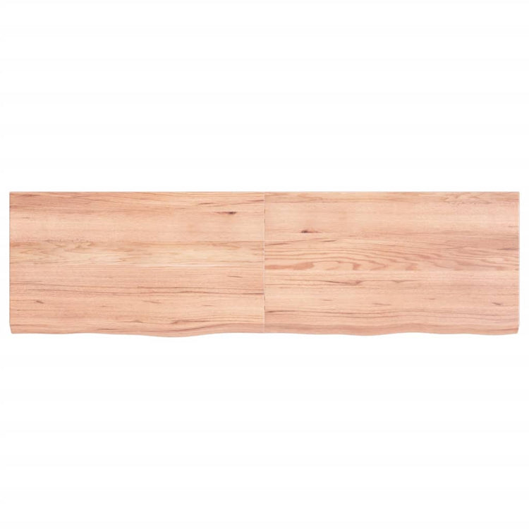 VIDAXL WASHBAIN-Blatt 140x40x (2-4) cm behandeltes massives Holz hellbraun