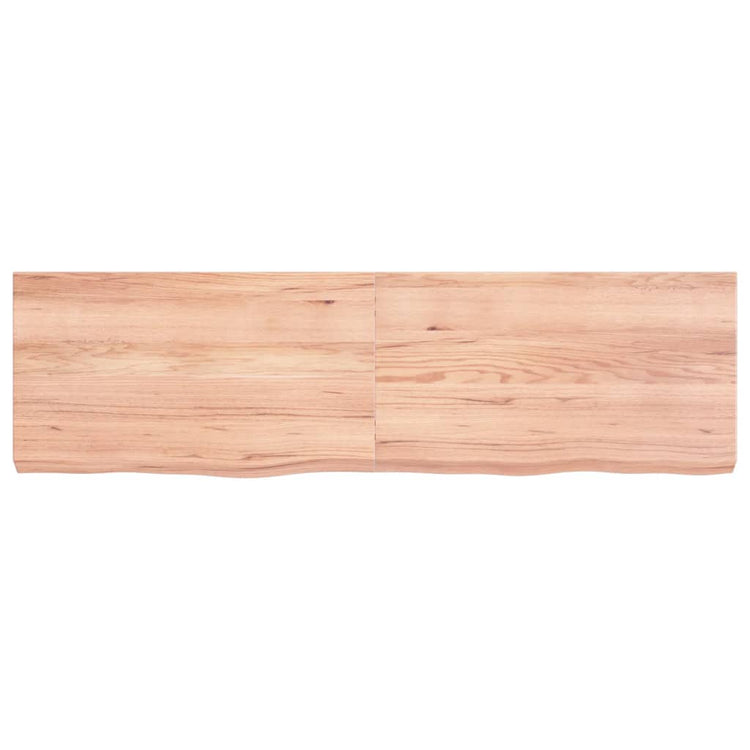 VIDAXL WASHBAIN-Blatt 140x40x (2-6) CM behandeltes massives Holz hellbraun