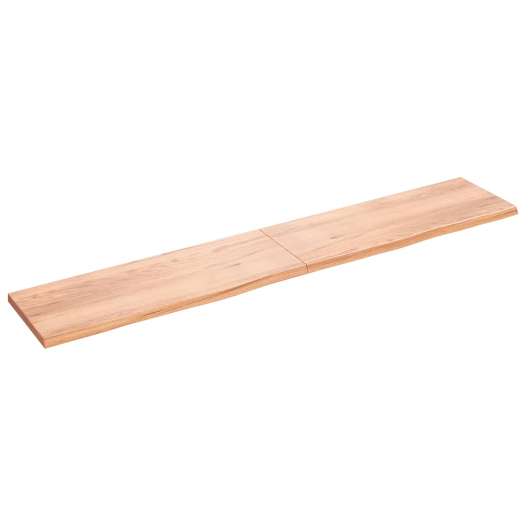VIDAXL WASHBAIN-Blatt 220x40x (2-4) cm behandeltes massives Holz hellbraun
