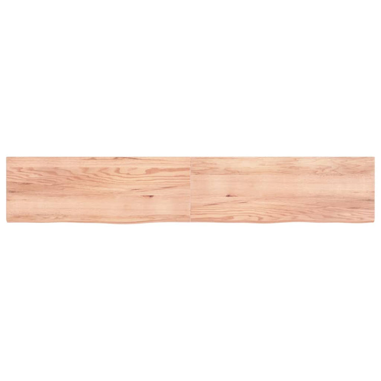 VIDAXL WASHBAIN-Blatt 220x40x (2-4) cm behandeltes massives Holz hellbraun