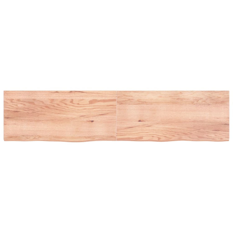 VIDAXL WASHBAIN-Blatt 220x50x (2-4) cm behandeltes massives Holz hellbraun