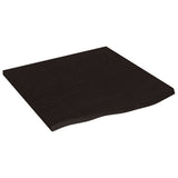 VIDAXL WASHBAIN -Blatt 60x60x2 cm behandeltes massives Holz dunkelbraun - afbeelding 2
