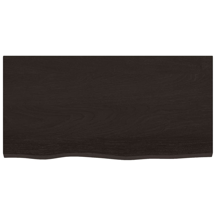 VIDAXL WASHBAIN TABELLE 80x40x2 cm behandeltes massives Holz dunkelbraun behandelt