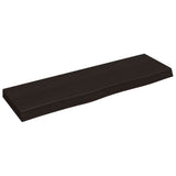 VIDAXL WASHBAIN TABELLE 100X30X (2-6) CM behandelt massives Holz dunkelbraun - afbeelding 2
