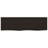VIDAXL WASHBAIN TABELLE 100X30X (2-6) CM behandelt massives Holz dunkelbraun