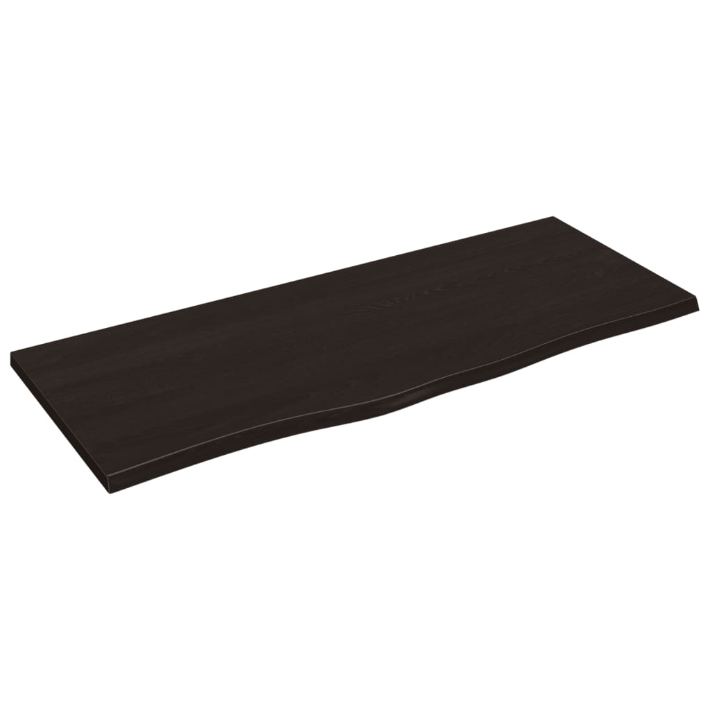 VIDAXL WASHBAIN TABELLE 100x40x2 cm behandelt massives Holz dunkelbraun