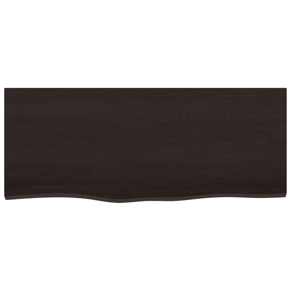 VIDAXL WASHBAIN TABELLE 100x40x2 cm behandelt massives Holz dunkelbraun