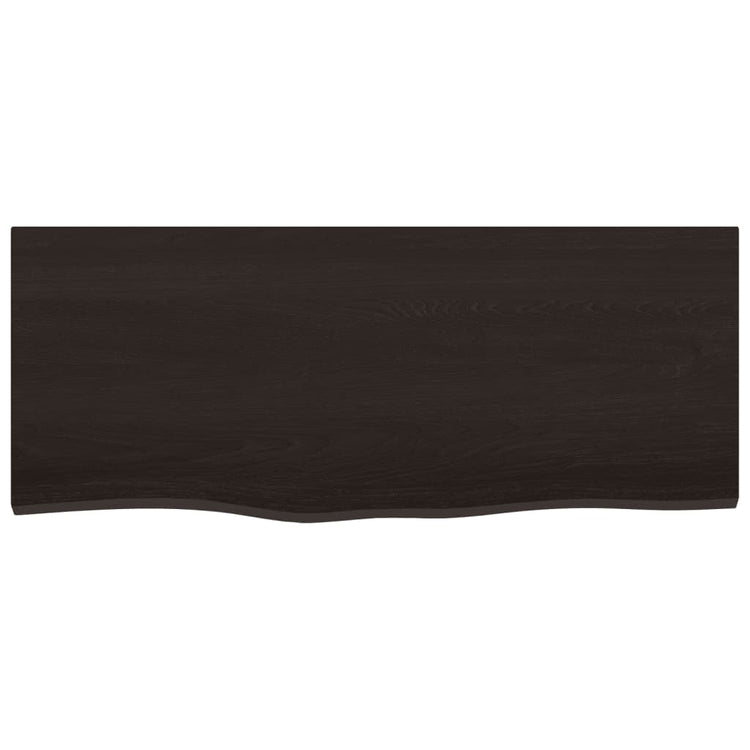 VIDAXL WASHBAIN TABELLE 100x40x2 cm behandelt massives Holz dunkelbraun