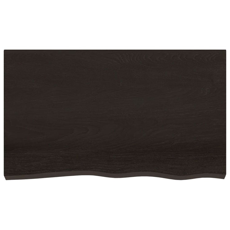 VIDAXL WASHBAIN TABELLE 100x60x2 cm behandelt massives Holz dunkelbraun