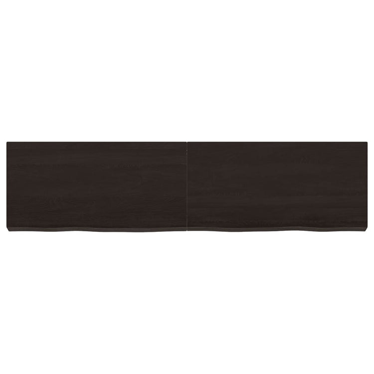 VIDAXL WASHBAIN-Blatt 120x30x (2-6) CM behandelt massives Holz dunkelbraun