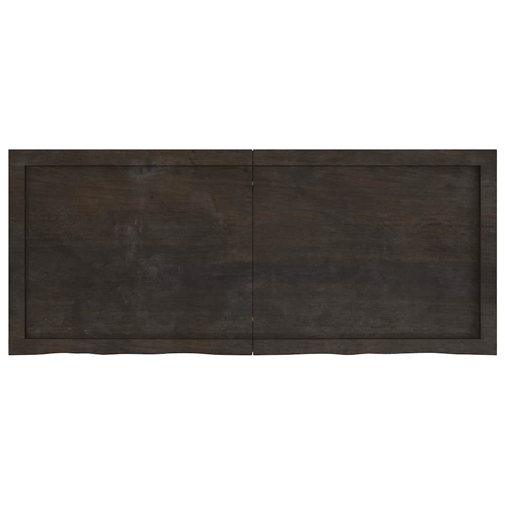 VIDAXL WASHBAIN-Blatt 120x50x (2-6) CM behandelt massives Holz dunkelbraun
