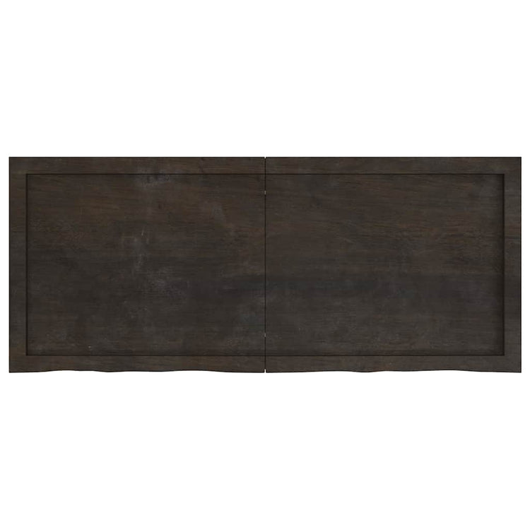 VIDAXL WASHBAIN-Blatt 120x50x (2-6) CM behandelt massives Holz dunkelbraun