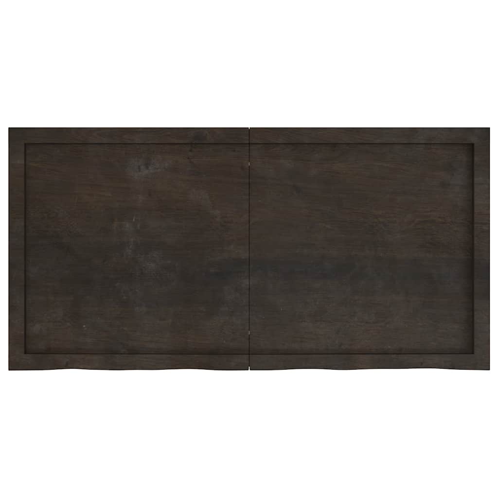 VIDAXL WASHBAIN-Blatt 120x60x (2-4) CM behandeltes massives Holz dunkelbraun