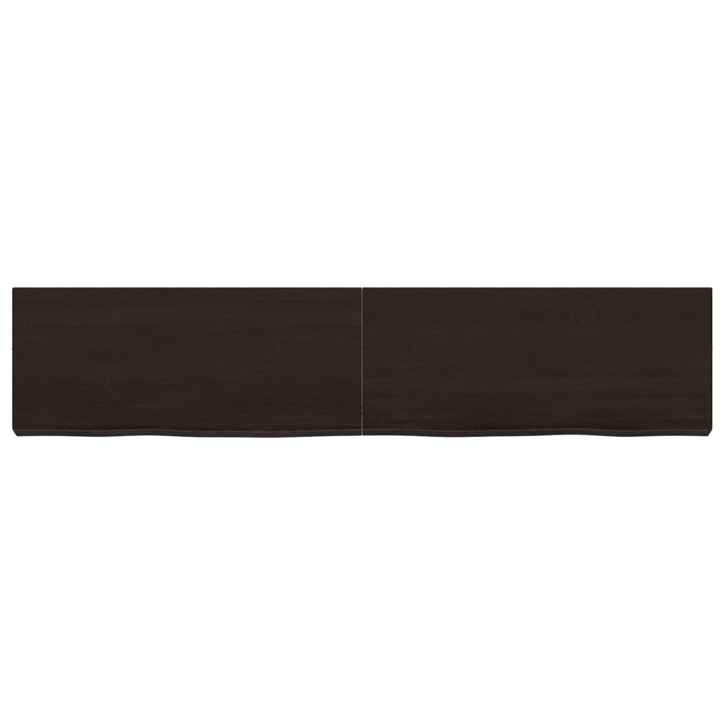 VIDAXL WASHBAIN-Blatt 140x30x (2-6) CM behandelt massives Holz dunkelbraun