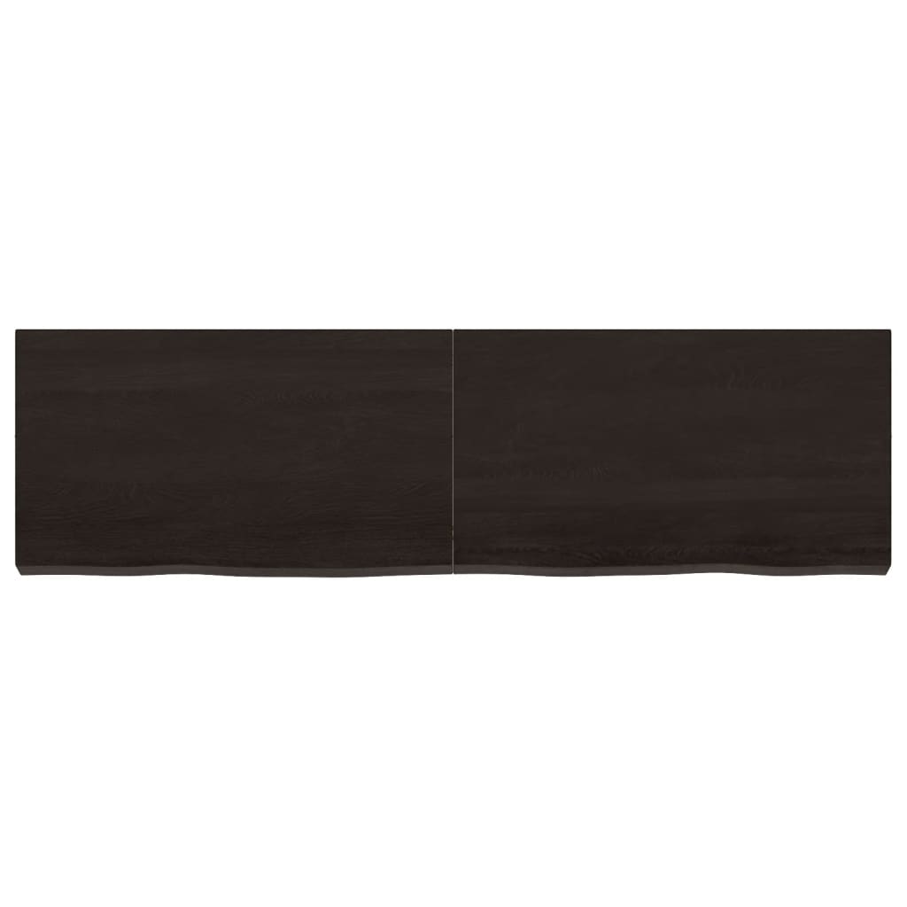 VIDAXL WASHBAIN-Blatt 140x40x (2-6) CM behandeltes massives Holz dunkelbraun