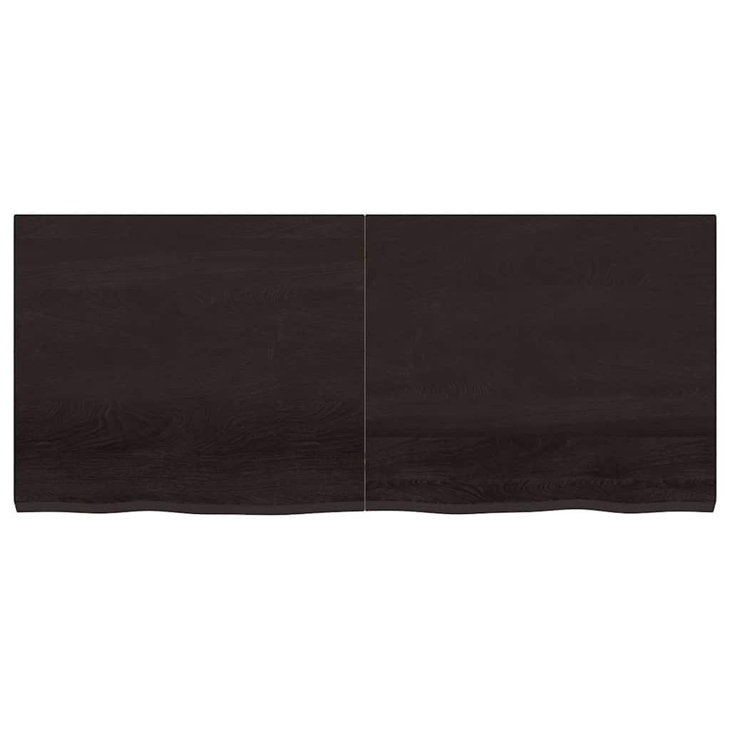 VIDAXL WASHBAIN-Blatt 140x60x (2-4) cm behandeltes massives Holz dunkelbraun