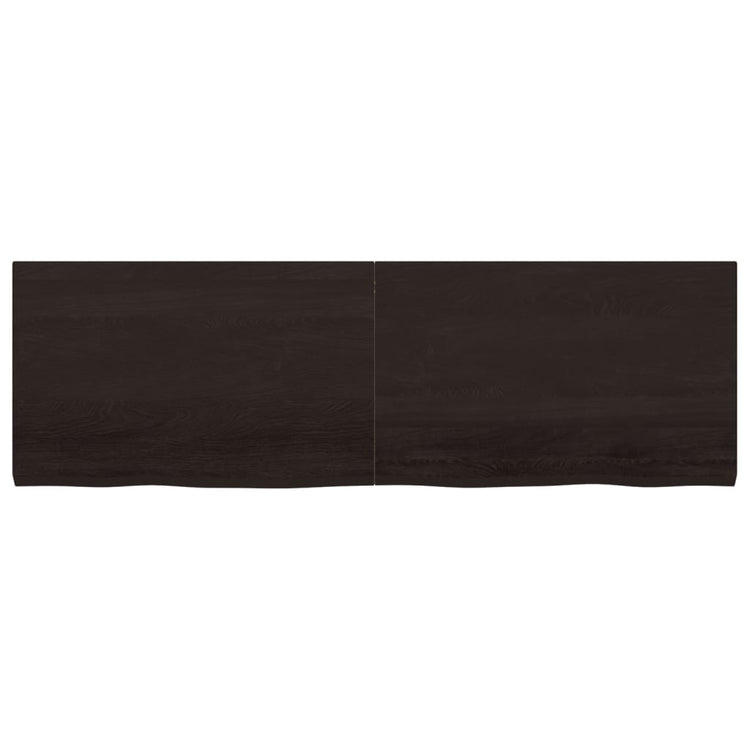 VIDAXL WASHBAIN-Blatt 160x50x (2-4) CM behandelt massives Holz dunkelbraun