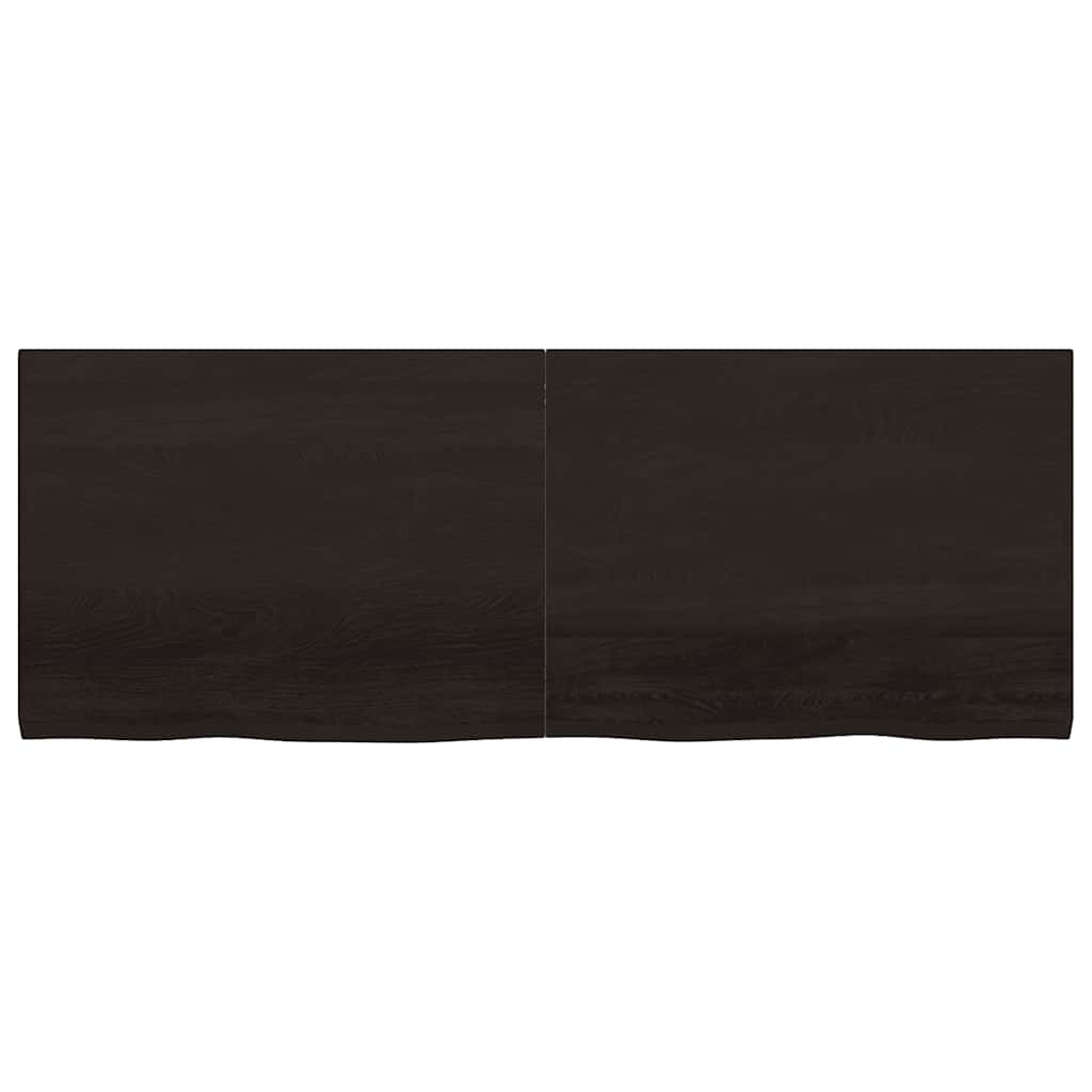 VIDAXL WASHBAIN-Blatt 160x60x (2-4) CM behandeltes massives Holz dunkelbraun