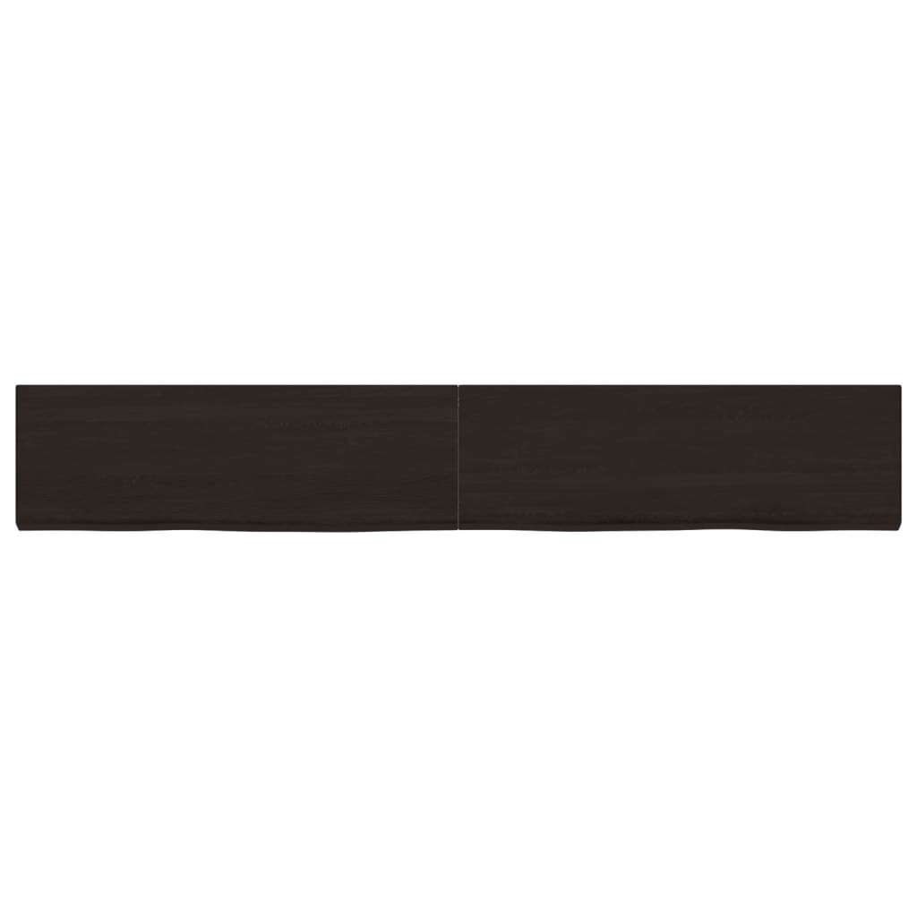 VIDAXL WASHBAIN-Blatt 180x30x (2-6) CM behandelt massives Holz dunkelbraun