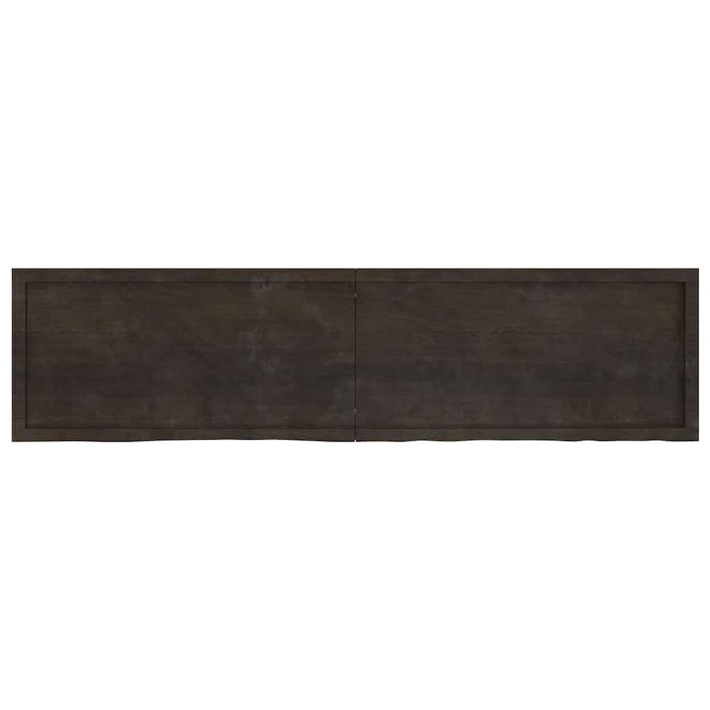 VIDAXL WASHBAIN-Blatt 200x50x (2-4) CM behandelt massives Holz dunkelbraun