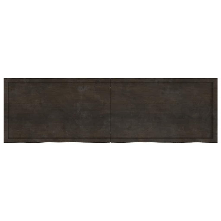 VIDAXL WASHBAIN-Blatt 200x60x (2-4) CM behandelt massives Holz dunkelbraun