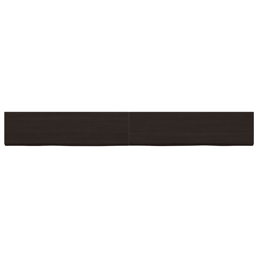 VIDAXL WASHBAIN-Blatt 220x30x (2-6) CM behandelt massives Holz dunkelbraun