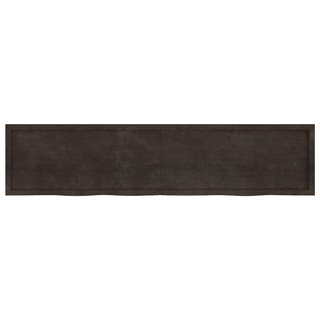 VIDAXL WASHBAIN-Blatt 220x50x (2-4) CM behandelt massives Holz dunkelbraun