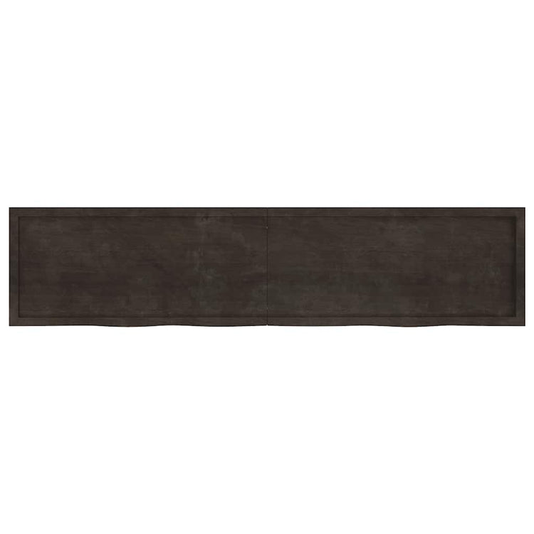 VIDAXL WASHBAIN-Blatt 220x50x (2-4) CM behandelt massives Holz dunkelbraun