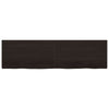 VIDAXL WASHBAIN-Blatt 220x60x (2-4) cm behandeltes massives Holz dunkelbraun