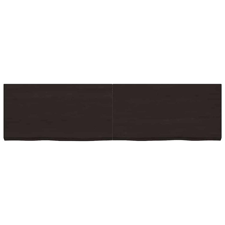 VIDAXL WASHBAIN-Blatt 220x60x (2-6) CM behandelt massives Holz dunkelbraun