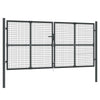VIDAXL -Anschlussdrahtgitter 300x175 cm Stahl -Anthrazitfarbe