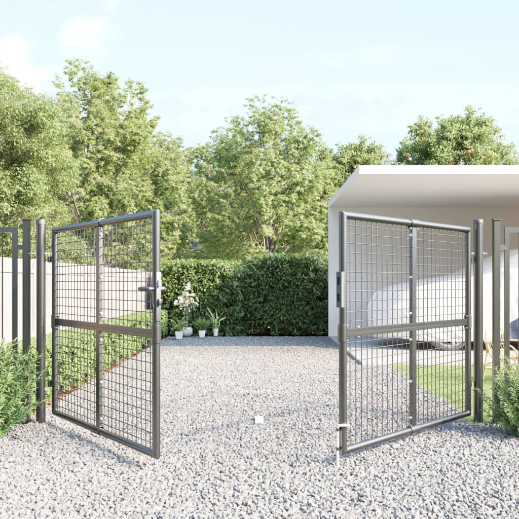 VIDAXL -Anschlussdrahtgitter 300x175 cm Stahl -Anthrazitfarbe
