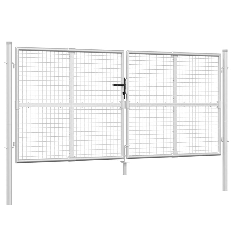 VIDAXL -Anschlussdrahtgitter 300x175 cm Stahl Silberfarbe