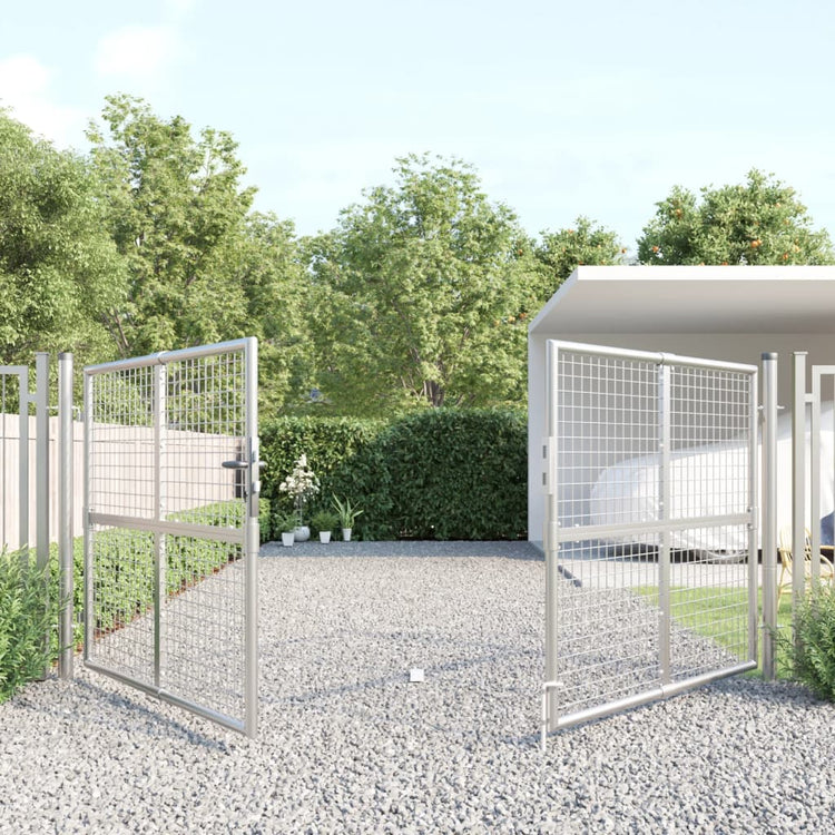 VIDAXL -Anschlussdrahtgitter 300x175 cm Stahl Silberfarbe