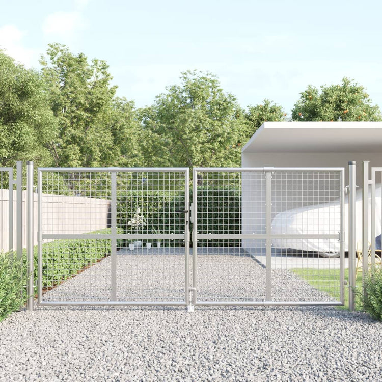 VIDAXL -Anschlussdrahtgitter 300x175 cm Stahl Silberfarbe