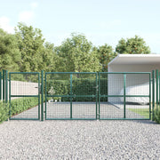Vidaxl Tuinpoort 400x175 cm Maschen und verzinktes Stahlgrün - afbeelding 1