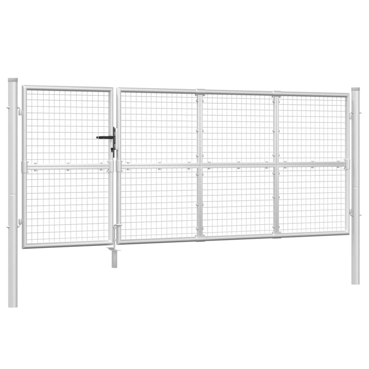 VIDAXL GARDE GATE 350X175 CM MESH UND GEBALLSCHALTER
