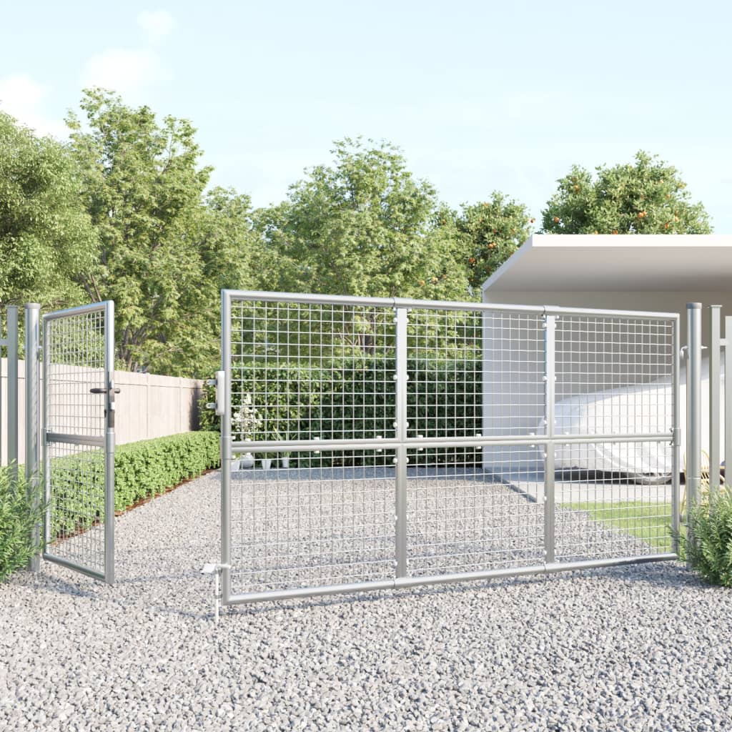 VIDAXL GARDE GATE 350X175 CM MESH UND GEBALLSCHALTER