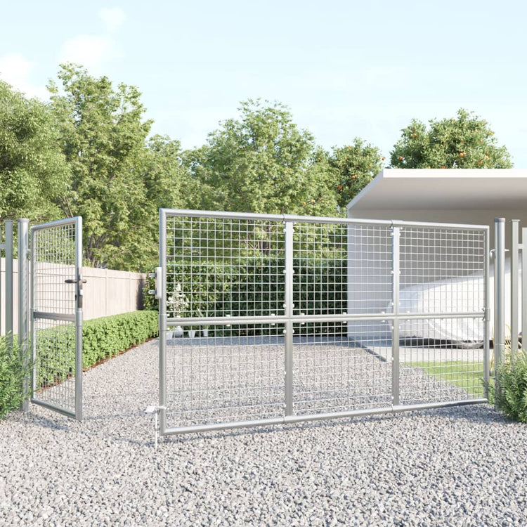 VIDAXL GARDE GATE 350X175 CM MESH UND GEBALLSCHALTER