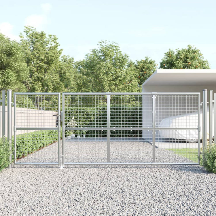 VIDAXL GARDE GATE 350X175 CM MESH UND GEBALLSCHALTER